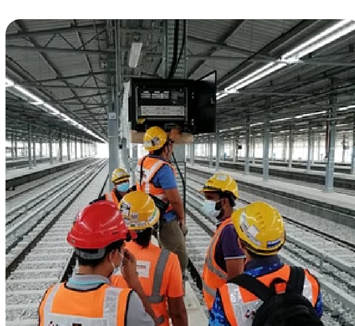 Cable tray installation for MRT project